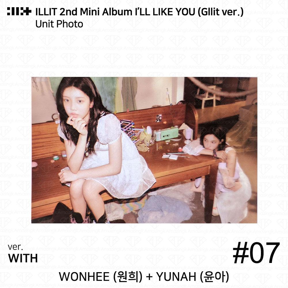ILLIT 2-й мини-альбом I'LL LAKE YOU Gllit Ver To с фотокарточкой Between Photocard Photo