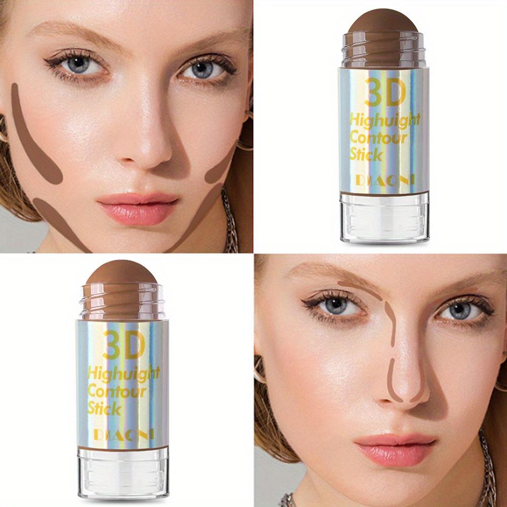 Multi-Functional Contouring Stick Matte Concealer Foundation Bronzer Stick Nose Shadow Stick Face Definition Solid Contouring Cream Make-up Stick