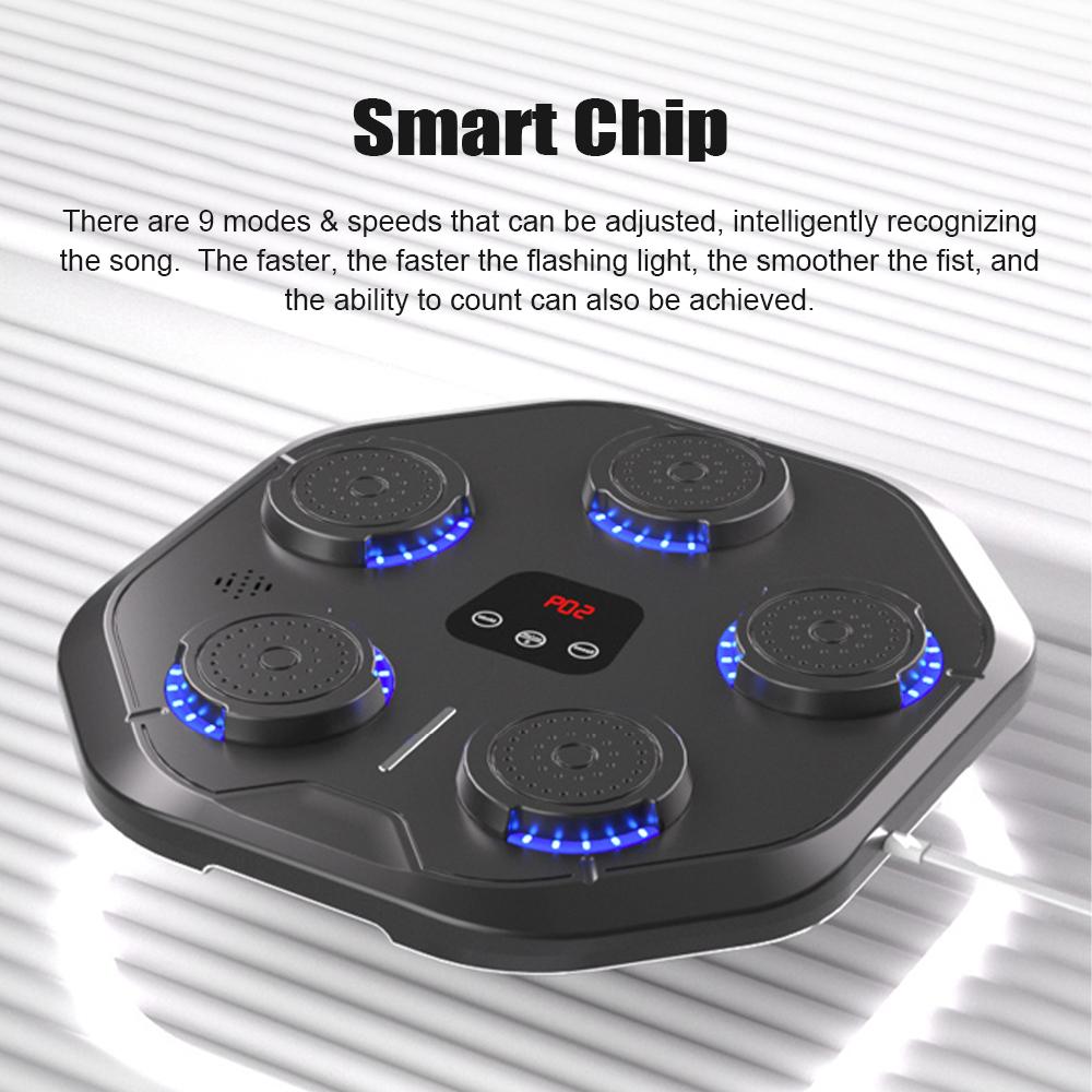 Музыкальный боксерский тренажер с перчатками Интеллектуальная тренировочная мишень для бокса BT Настенный бокс