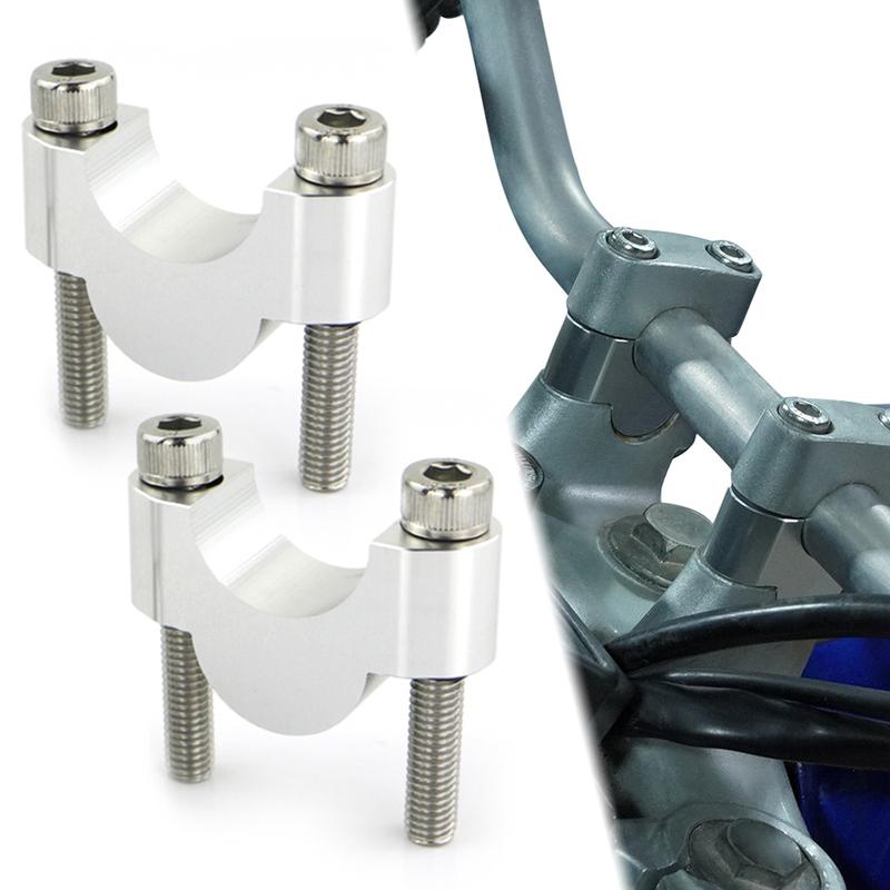Motorcycle 22mm 7/8" Handlebar Fat Bar Mount Risers CNC Billet For Honda XL1000V VTR1000F CBX 750 FMX 650 NT650V NX 650 SLR 650