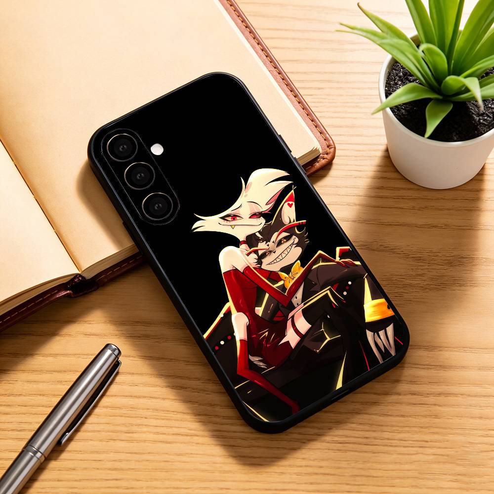 Чехол для телефона Hazbin Hotel Husk для Samsung Galaxy A73, A72, A71, A70, A53, A52, A51, Другие Мягкий Черный Чехол