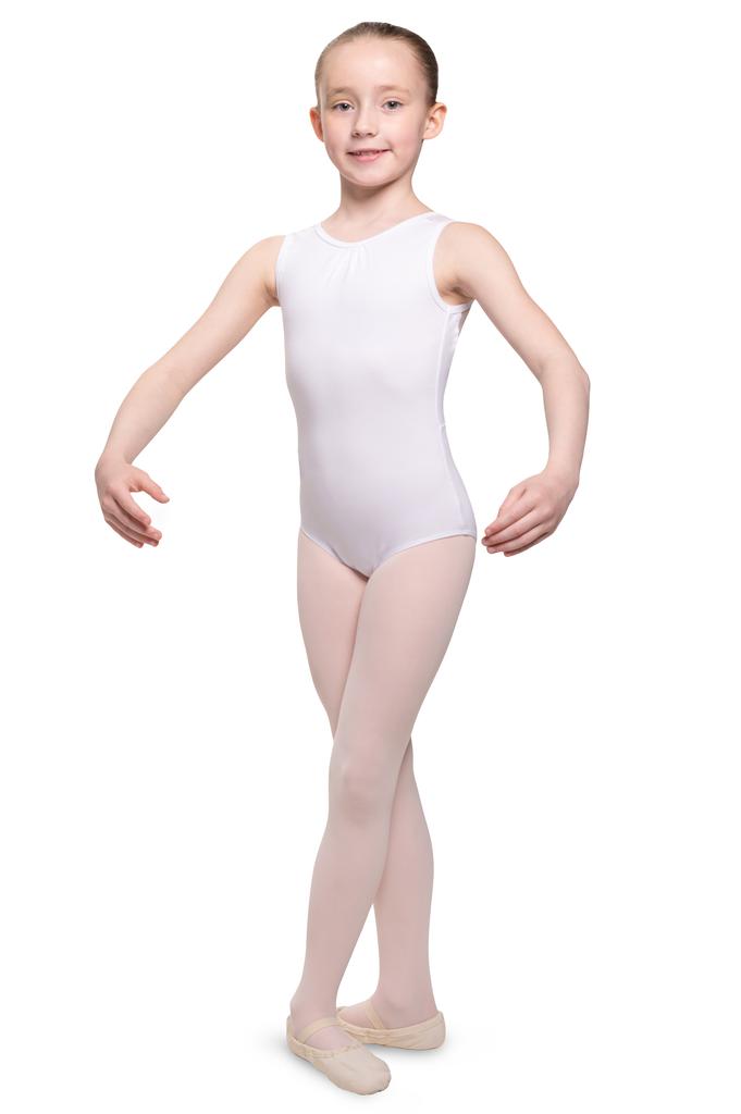 Body Sybilla Baletowe Do Tańca Gimnastyki Rytmiki Białe 98/104