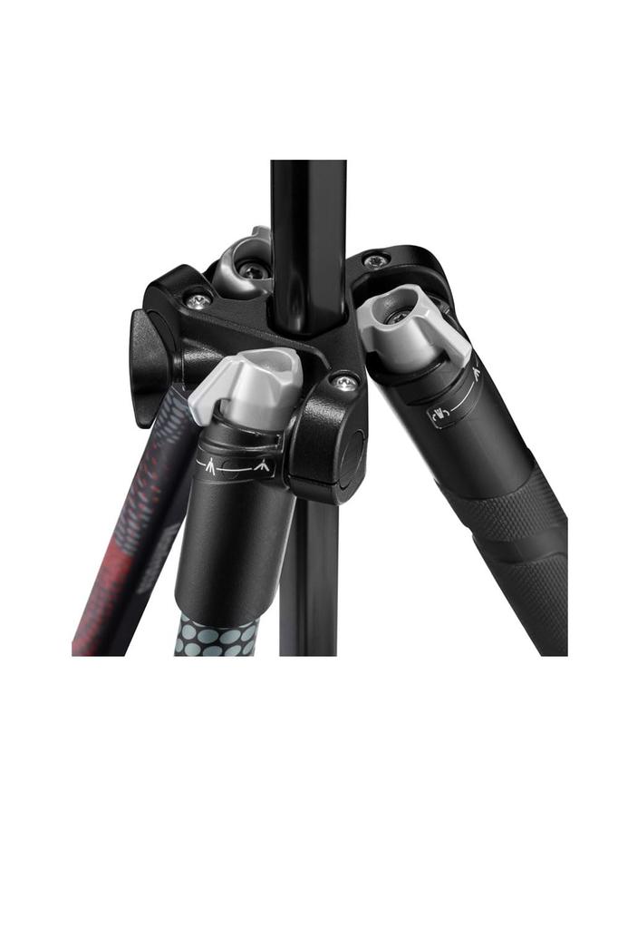 Manfrotto Element MII Дорожный алюминиевый штатив 8 кг Максимальная высота В сложенном виде Шаровая головка Переноска JP A00015BMN Штатив, 4-секционный комплект, Красный, Легкий, 1,55 кг