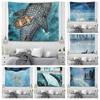 Ocean Whale Decorative Tapestry Home Wall Living Room Office Decorative Tapestry