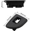 Window Switch Bezels 2PCS Black Rear Left & Right Side Compatible with Sierra Si