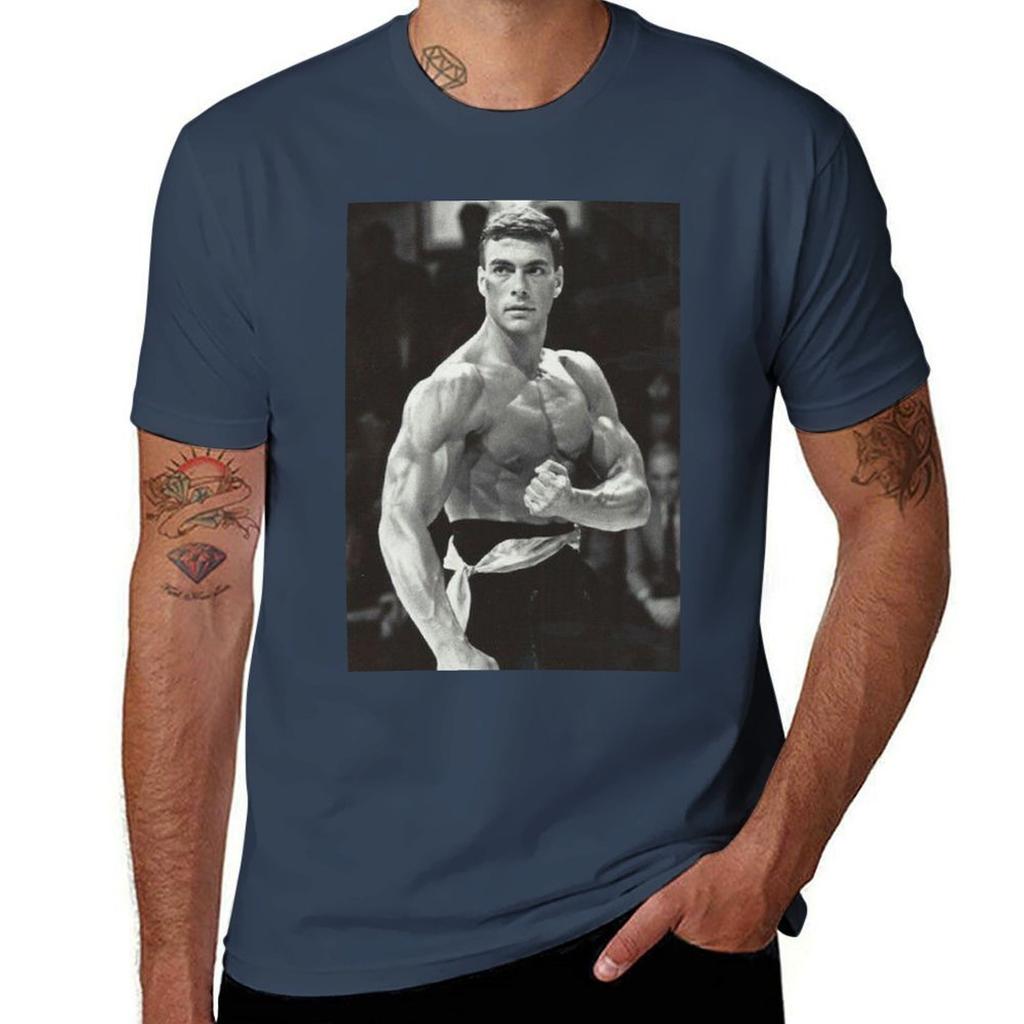 van damme TShirt Urban Style Casual Short Sleeve Top