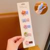 5Pcs Colorful Flower Hairpins For Girls Headwear Sweet Hair Clips Barrettes Kids Fashion Hair Accessories