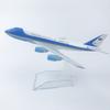 Сплав Самолет ВВС США Air Force One B747 Авиалинии Модели Самолетов С Шасси Детские Подарки Коллекция Самолет Игрушка