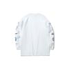 Мужская толстовка с круглым вырезом Li Ning Wade Series Printed Loose Round Neck Pullover Sweatshirt Standard-White AHSR497-3