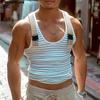 Men Striped Sleeveless Tops Casual Summer Strap Tanks Vest
