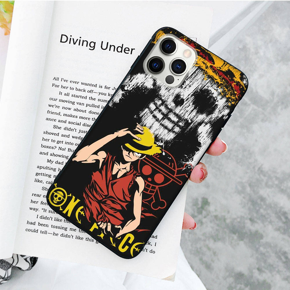 JW72 цельный черный мягкий чехол Luffy для OPPO Reno 8 6 5 4 Pro Plus Find X3 A17 A3 A31 A38 A40 A53 A54 A55 A74 A76 A78 A77 A80 A94 A95 A96 Lite