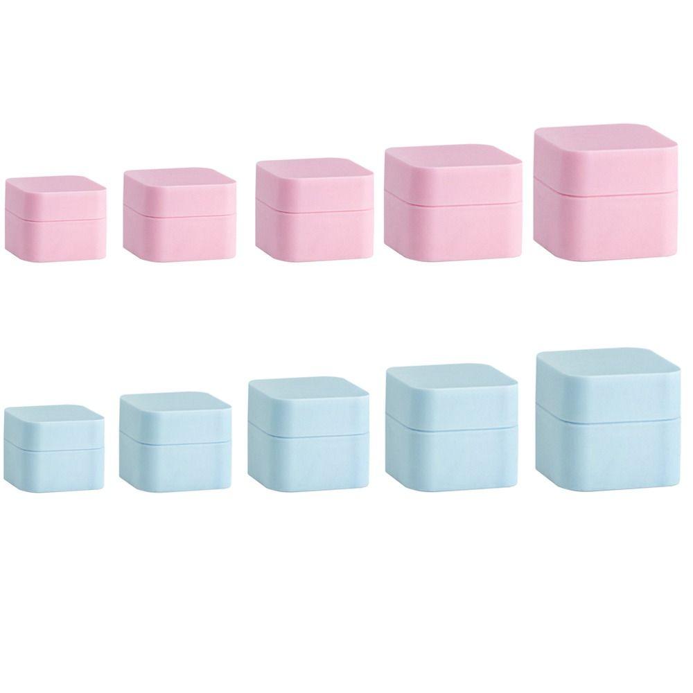 Plastics Empty Box Multicolor Cream Jar Travel Bottle Empty Container  Face Cream