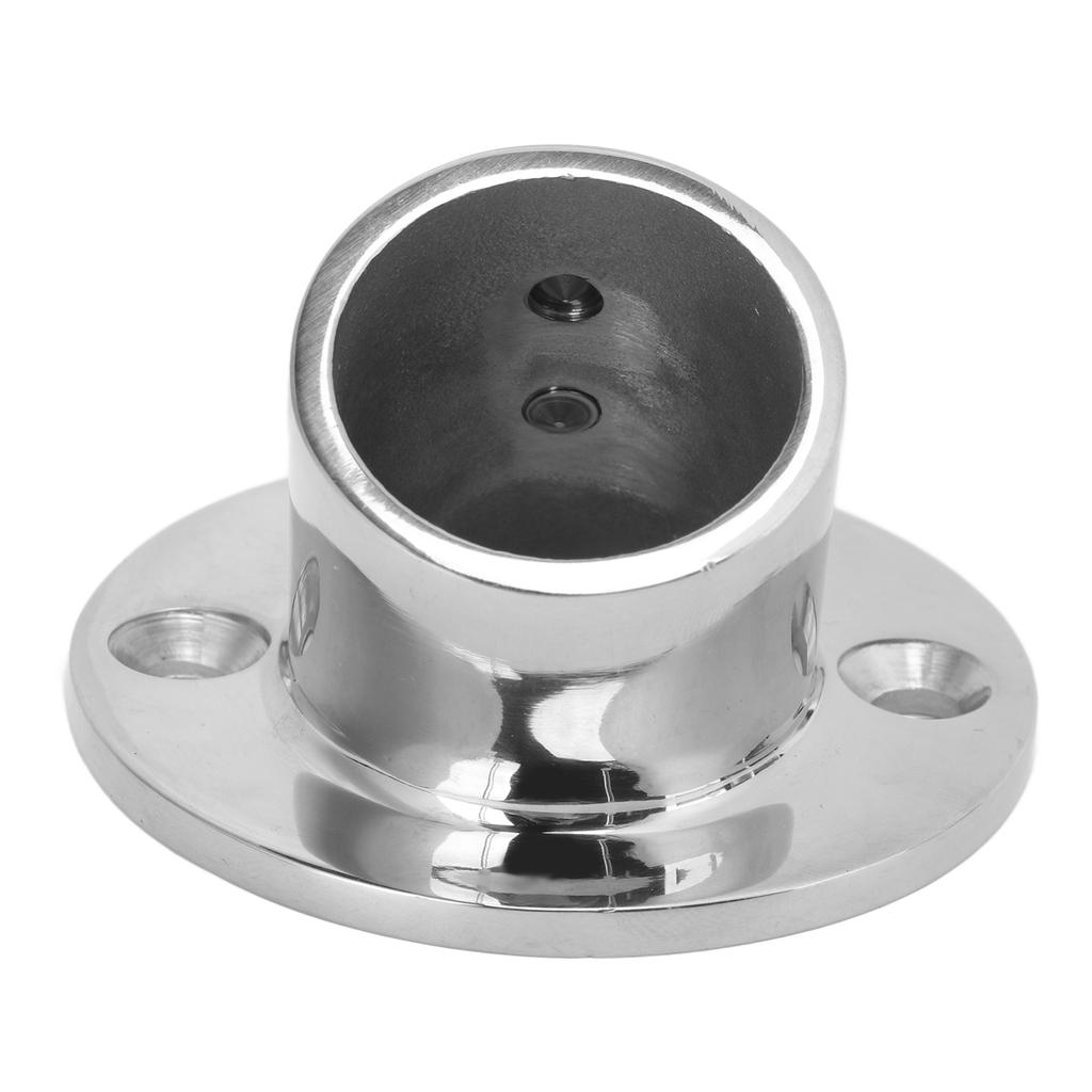 32mm1.26in Round Hand Rail Base 60 Degree Fitting Stainless Steel Marine Hardware for Boats Yachts