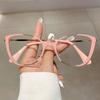 Luxury Brand Designer Anti Blue Light Cat Eye Glasses Women For Female Vintage Myopia Prescription Optical Eyeglasses Pink Frame