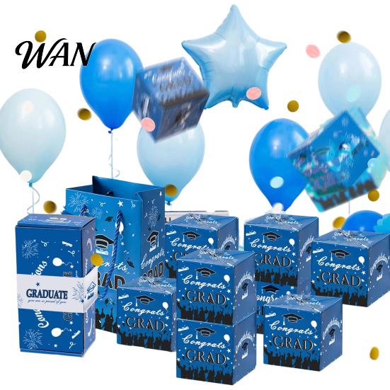 Explosion Gift Box 2026 Graduation Box, DIY Pop Up Money Holder Interactive Folding Bounce Cash Card for Grad Party Supplies