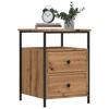 VidaXL Bedside Table Artisan Oak 44x45x60 Cm Engineered Wood, Bedside Furniture, Side Table, Bed Cabinet, 857256