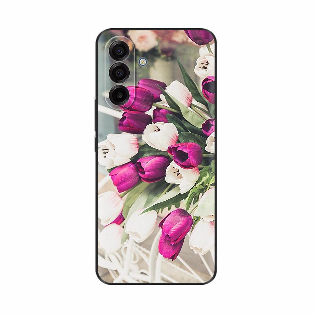 Чехол для Samsung Galaxy A17 5G Цветной Цветочный Чехол Мягкий Силиконовый Чехлы для Телефона Для Samsung A17 Чехол A 17 SamsungA17 Задняя Крышка