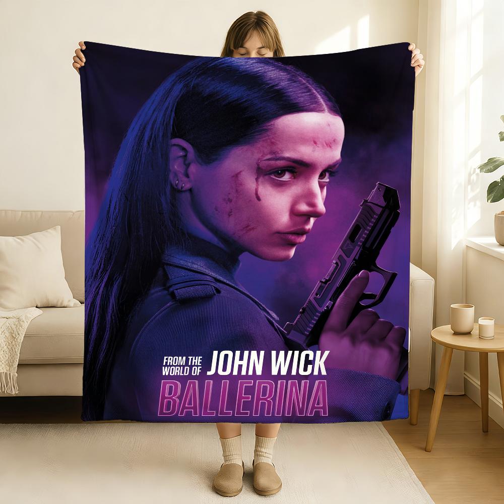 From the World of John Wick Ballerina Blanket Soft and Skin Friendly For Couch Bed Napping Bedspread All Seasons Comforter