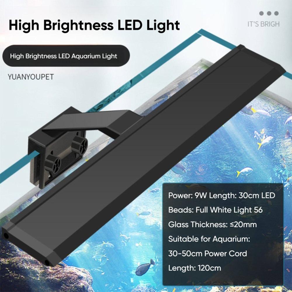 New 5W/7W/9W/12W Fish Tank Light LED Ultra-thin Aquatic Lamp Light Growth Clip Light Fish Tank