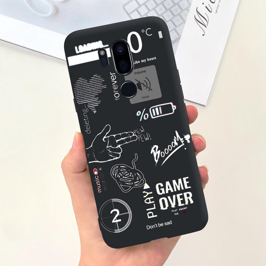 Для LG G7 ThinQ Чехол G710 LM-G710 Мягкий Силиконовый Чехол для Телефона Милый Кот Космонавт Ударопрочный Для LG G7 ThinQ Задняя Крышка Funda Coque