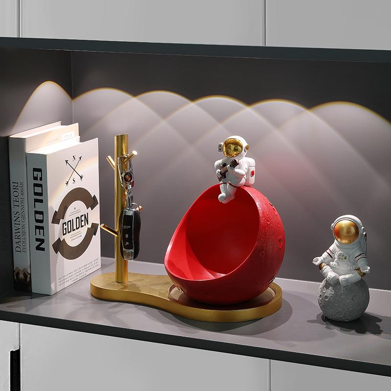 Astronaut Door Key Storage Entryway Decorations Living Room Shoe Cabinet Home Moving Gifts