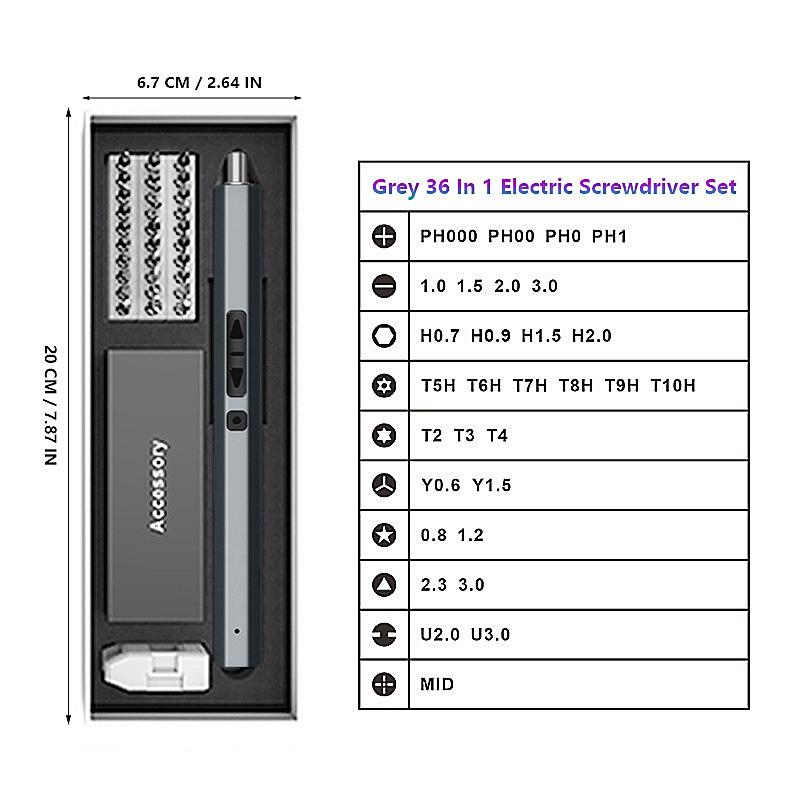 Набор электрических отверток, аккумуляторный небольшой мини-комплект электрических отверток, многофункциональный инструмент, прецизионные беспроводные отвертки, инструмент для ремонта