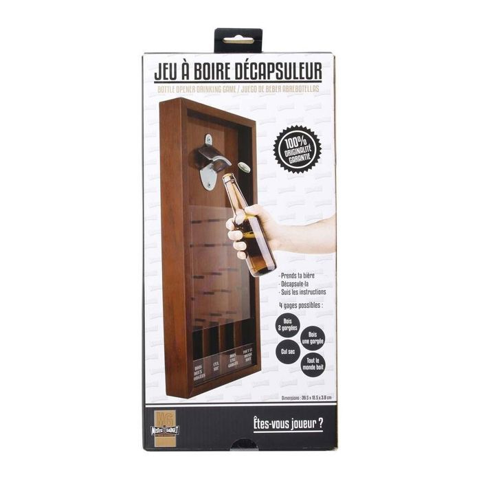 Jeu à Boire - Mister Gadget - Décapsuleur - Marron