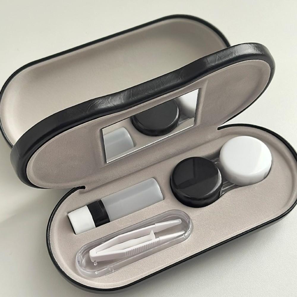 2 in 1 Glasses Storage Case with Mirror Glasses Protective Cover Glasses Box  Unisex Gift