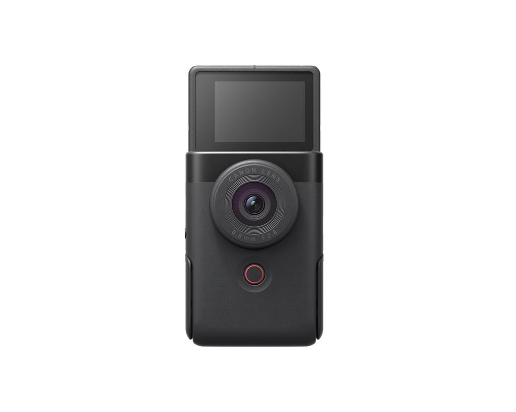 Камера Canon PowerShot V10, Компактная камера для влоггеров и создателей контента с фиксированным широкоугольным объективом 19 мм, Видео 4K, Распознавание лиц, Встроенный микрофон, Live