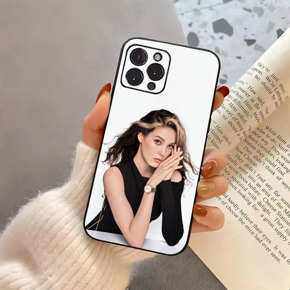КРУТАЯ Девушка E-Eileen G-Gu-EG Чехол для телефона для iPhone 17,16,15,14,13,12,11 Plus,Pro Max,XS,Мягкий силиконовый черный чехол