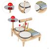 Ксилофон барабанная установка деревянные музыкальные наборы Монтессори детский сад инструмент игрушка