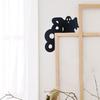 Металлическая дверная накладка на Хэллоуин, уникальная летучая мышь, тыква, ведьма, кошка, дверной угол, домашний декор для дверного угла, угла окна
