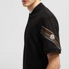 Moncler Three Color Trim Simple Drop Shoulder Short Sleeve Polo Shirt Men Polo Shirts Black J20918A0000289A16999