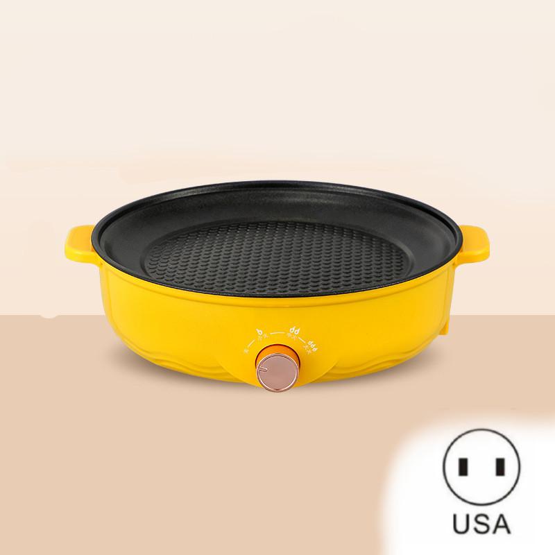 Электрическая сковорода-гриль с антипригарным покрытием для домашнего использования и приготовления пищи для небольшой семьи