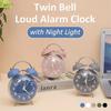 4 Inch Size Desk Alarm Clock Loud Alarm Bedside Wake-up Clock Mechanical Clock  Morning Routine