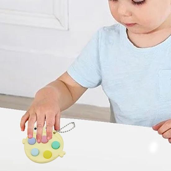 Push Bubble Chain Забавная игрушка-рыба с бусинами Puffer для снятия стресса Quick Push Globefish Сенсорная декомпрессия Непоседа