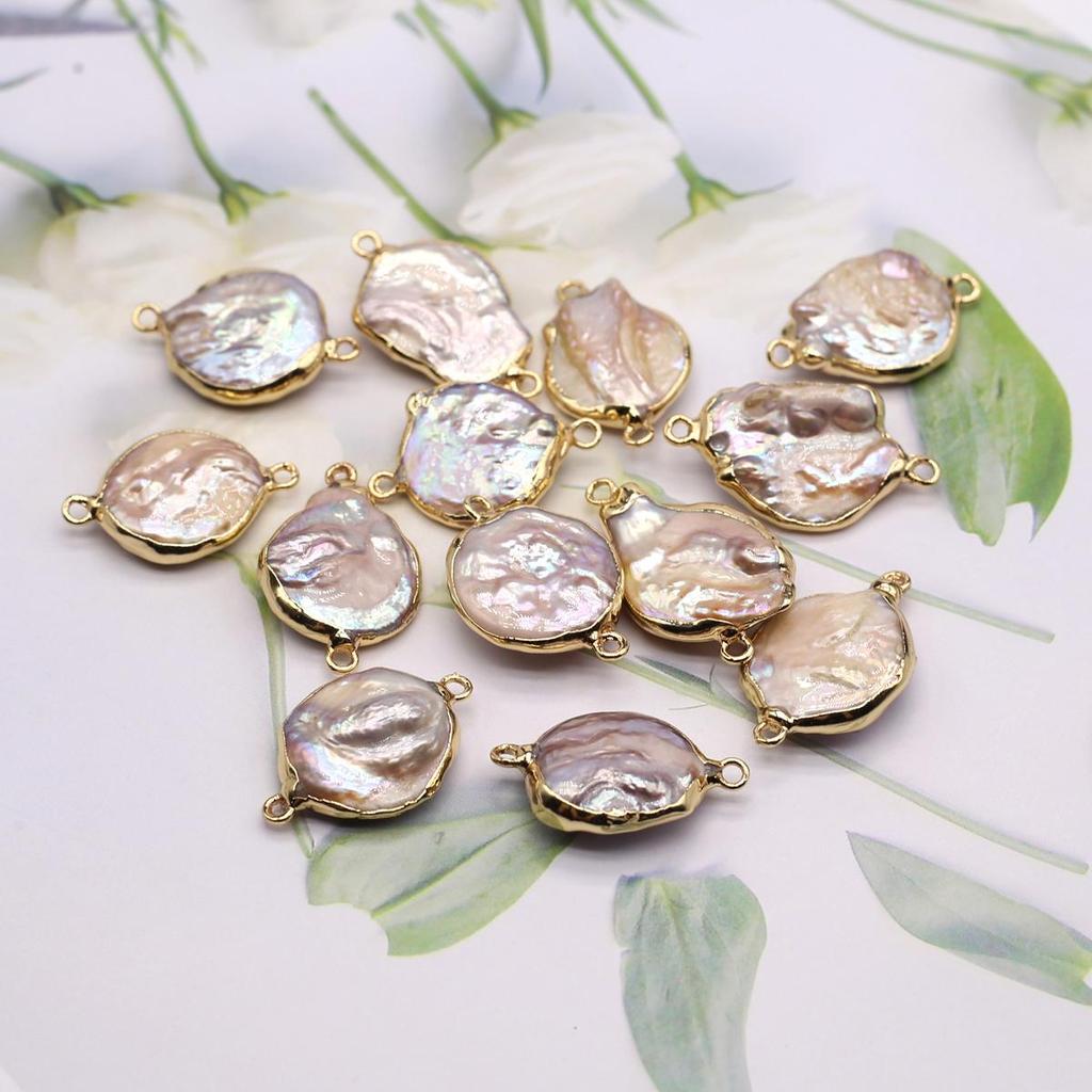 1 шт/2 шт жемчужный соединитель пресноводный жемчуг нерегулярный каплевидный соединитель для изготовления ювелирных изделий своими руками серьги ожерелье аксессуар