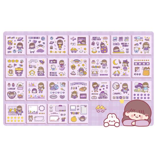 25 шт./компл. наклейка для скрапбукинга мультяшная девушка кролик тема самоклеящаяся водостойкая наклейка для дневника для домашних животных DIY принадлежности