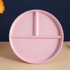 1PCS Divided Plate 8.6-inch 3 Compartment Plate Eco-friendly Material Reusable For Portion Control Weight Loss Healthy Eating