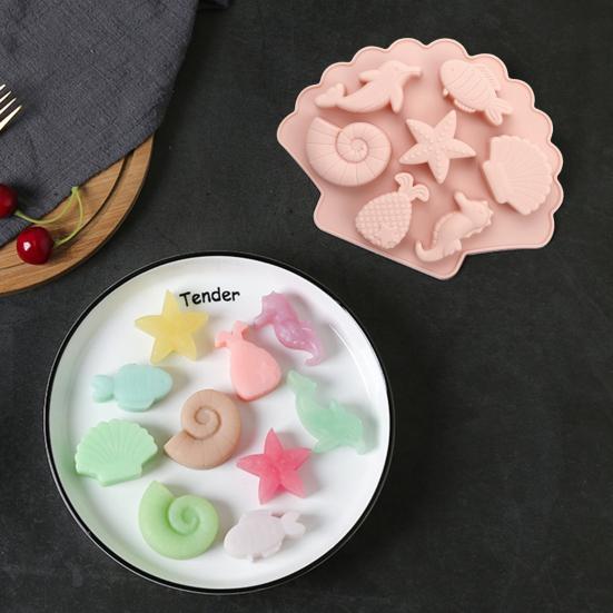 Форма для помадки, милый пищевой инструмент «сделай сам», форма для шоколада, тема Русалки, силиконовая форма для торта, форма для торта для кухни