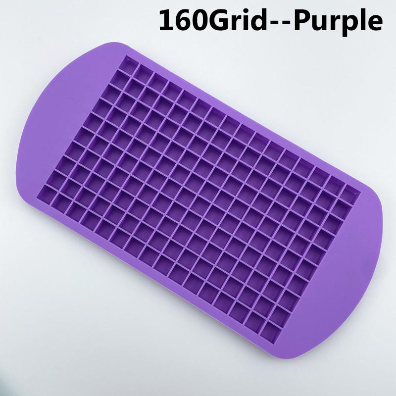 160 сетка мини-силиконовый лоток для льда кубики льда складная форма для льда ледокол решетка для льда маленькая квадратная форма ледогенератор силиконовая форма