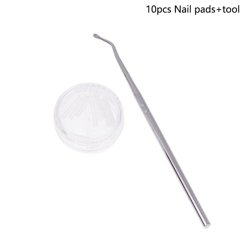 Крючок для ухода за вросшими ногтями, двухсторонний, для коррекции вросших пальцев ног, пилка для маникюра и педикюра, инструмент для ухода за чистыми ногтями ног