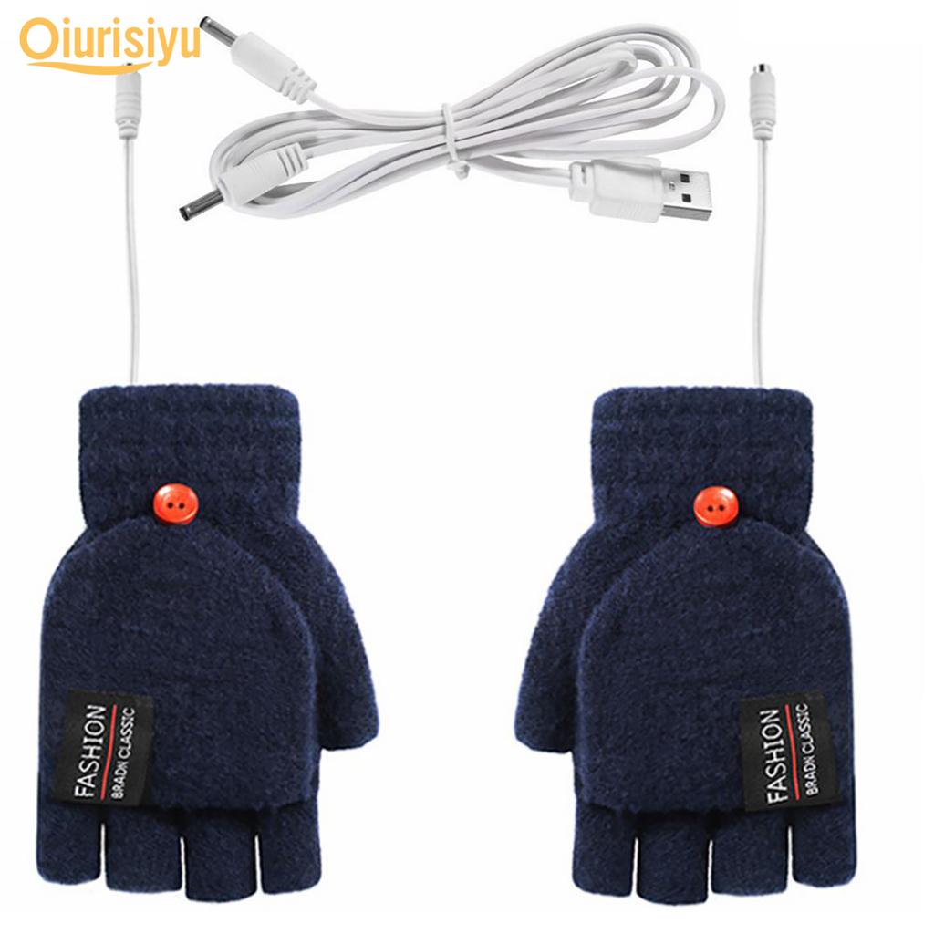 Зимние перчатки из акрилового волокна унисекс с электрическим USB-подогревом