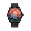 Diesel Men's Ms9 Automatic Watch Black Dial Leather 44mm DZ1967