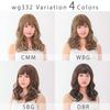 AQUADOLL Medium Full Wig with Soft Curls and Sheer Bangs, Free Size (WBG. Water Beige, wg332WBG)