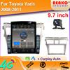 9.7" Vertical Style Tesla Screen Android Car Radio For Toyota Yaris 2008-2011 Multimedia Player Carplay GPS Navigation 2din