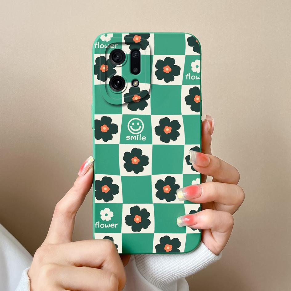 Для OPPO Narzo 50A Prime K5 K7 K7X K9X K10 Pro задняя крышка жидкостного мягкого силикона квадратный матовый противоударный защитный узор в клетку для бампера OPPO