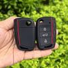 rmwpf7 Car Silicone Key Case Cover for VW Volkswagen Golf 7 MK7 Tiguan MK2 T-roc T-cross Skoda Octavia Kodiaq Karoq Seat Ateca Leon Fob