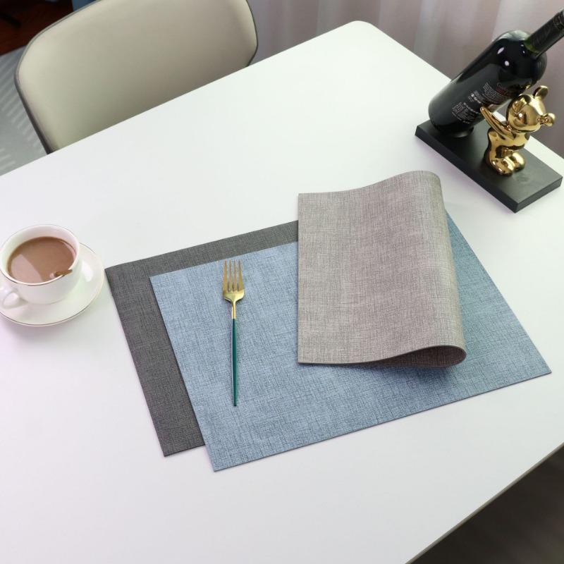 Meal Mat Waterproof and Oil Resistant Cloth Pattern Table Mat Thermal Insulation Mat Western Food Mat Cup Mat Anti Scald Table Mat Bowl Mat