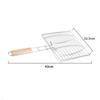 Non-stick Barbecue Net Foldable BBQ Grilling Portable BBQ Basket Net Fish Meat Hamburg Net Camping Picnic Tools